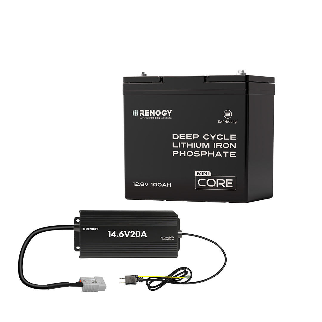 ヒート機能付き 12V 100Ah Coreシリーズ Mini リン酸鉄リチウムイオンバッテリー