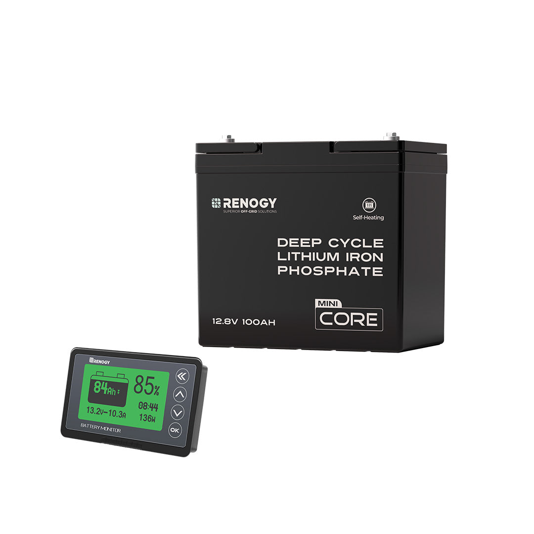 ヒート機能付き 12V 100Ah Coreシリーズ Mini リン酸鉄リチウムイオンバッテリー
