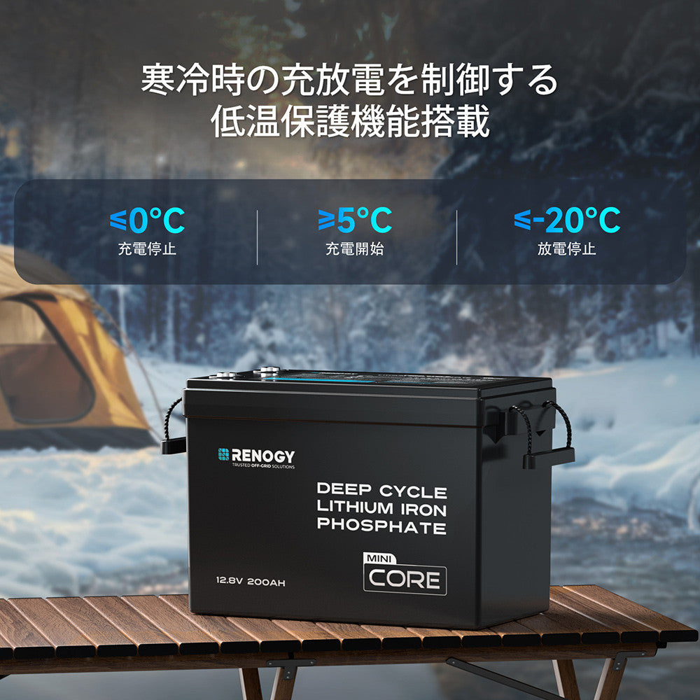 12V 200Ah Coreシリーズ Mini リン酸鉄リチウムイオンバッテリー