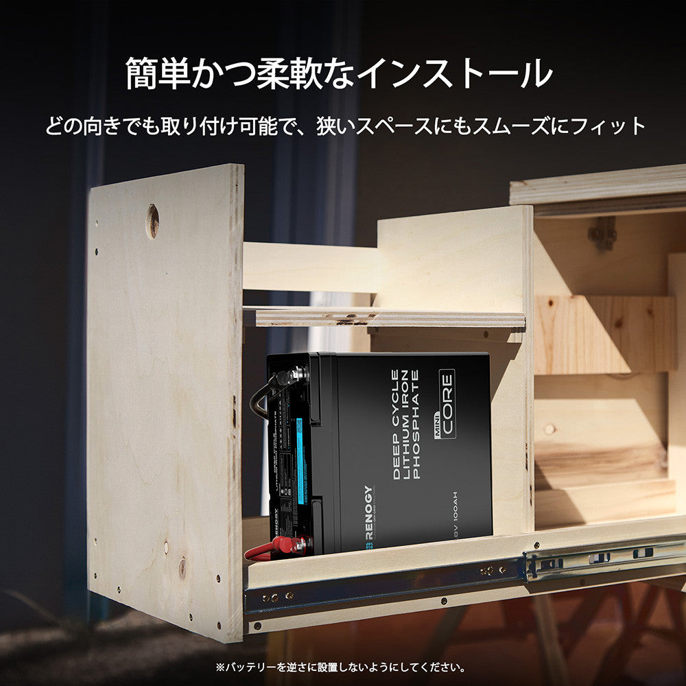 12V 300Ah/200Ah/100Ah Core シリーズ Mini リン酸鉄リチウムイオンバッテリー