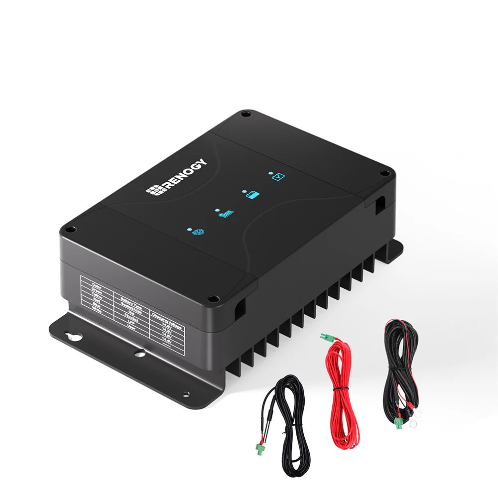 12V 50A/30A DCC 走行充電器 MPPT内蔵 LiFePO4、SLA、GEL、AGM、鉛蓄電池対応