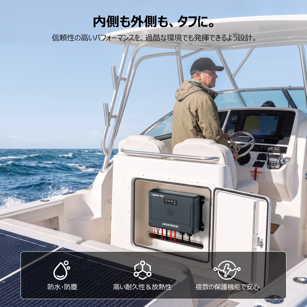 RENOGY PRO 12/24V 50A IP67 DC-DC 走行充電器(MPPT搭載)