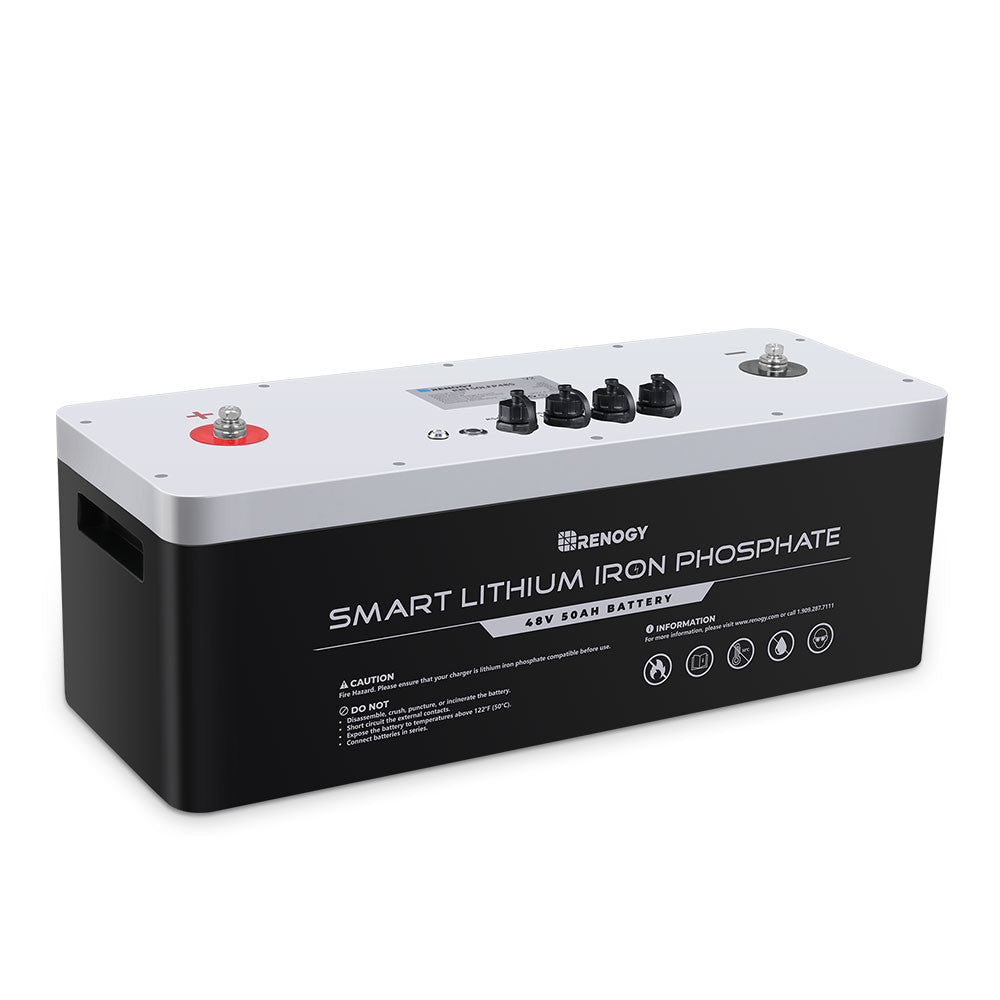 スマートリン酸鉄リチウムイオンバッテリー48V 50AH | Renogy JP