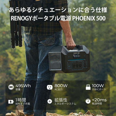 RENOGYポータブル電源 500