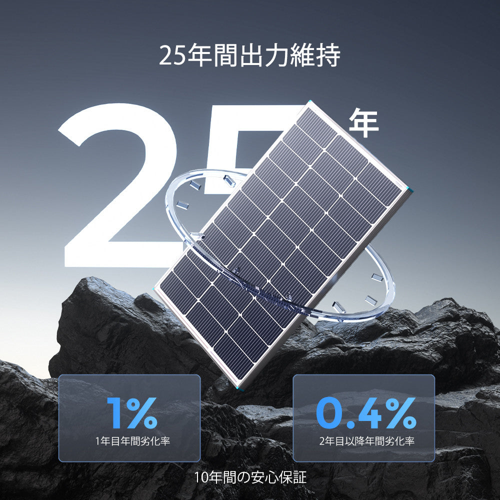 Renogy 100W 12V N型高効率 ソーラーパネル