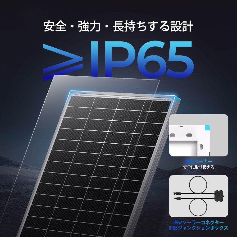 Renogy 175W 12V N型高効率 ソーラーパネル