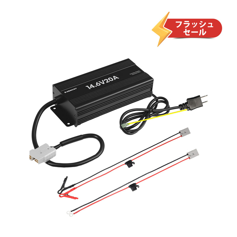 12V 20A AC-DC リン酸鉄リチウムイオンバッテリー専用充電器