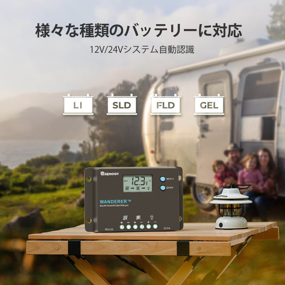 RENOGY PWMチャージコントローラー10A WANDERER シリーズ
