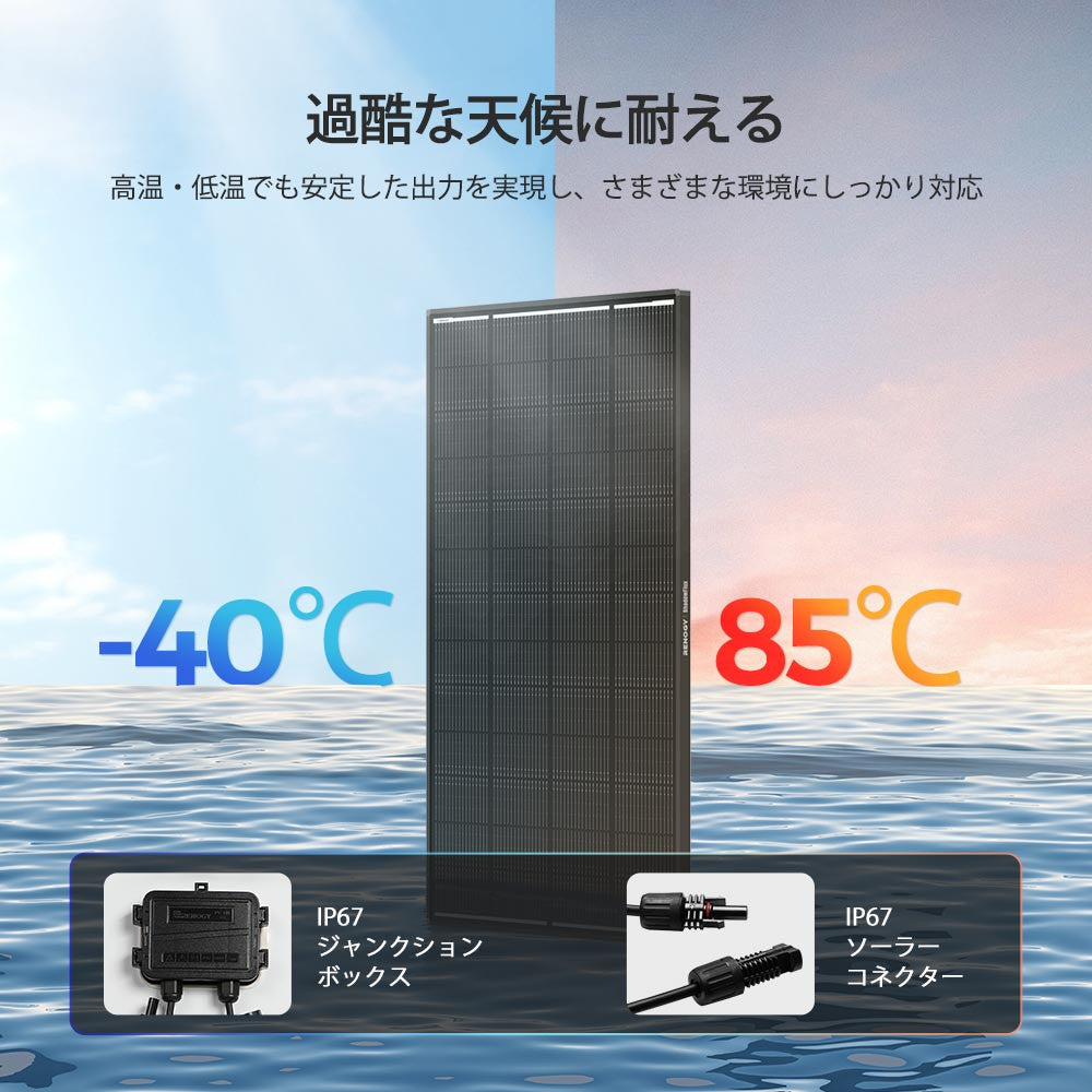 200W ShadowFluxシリーズ N型 ソーラーパネル
