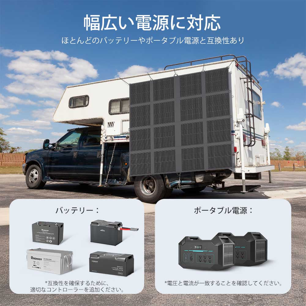 【新発売】400W 折り畳みソーラーパネルブランケット