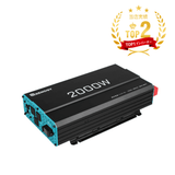 2000W 12V 純正弦波インバーター  DC-AC 50/60HZ切替可能  オフグリッド キャンピングカー モーターホーム用