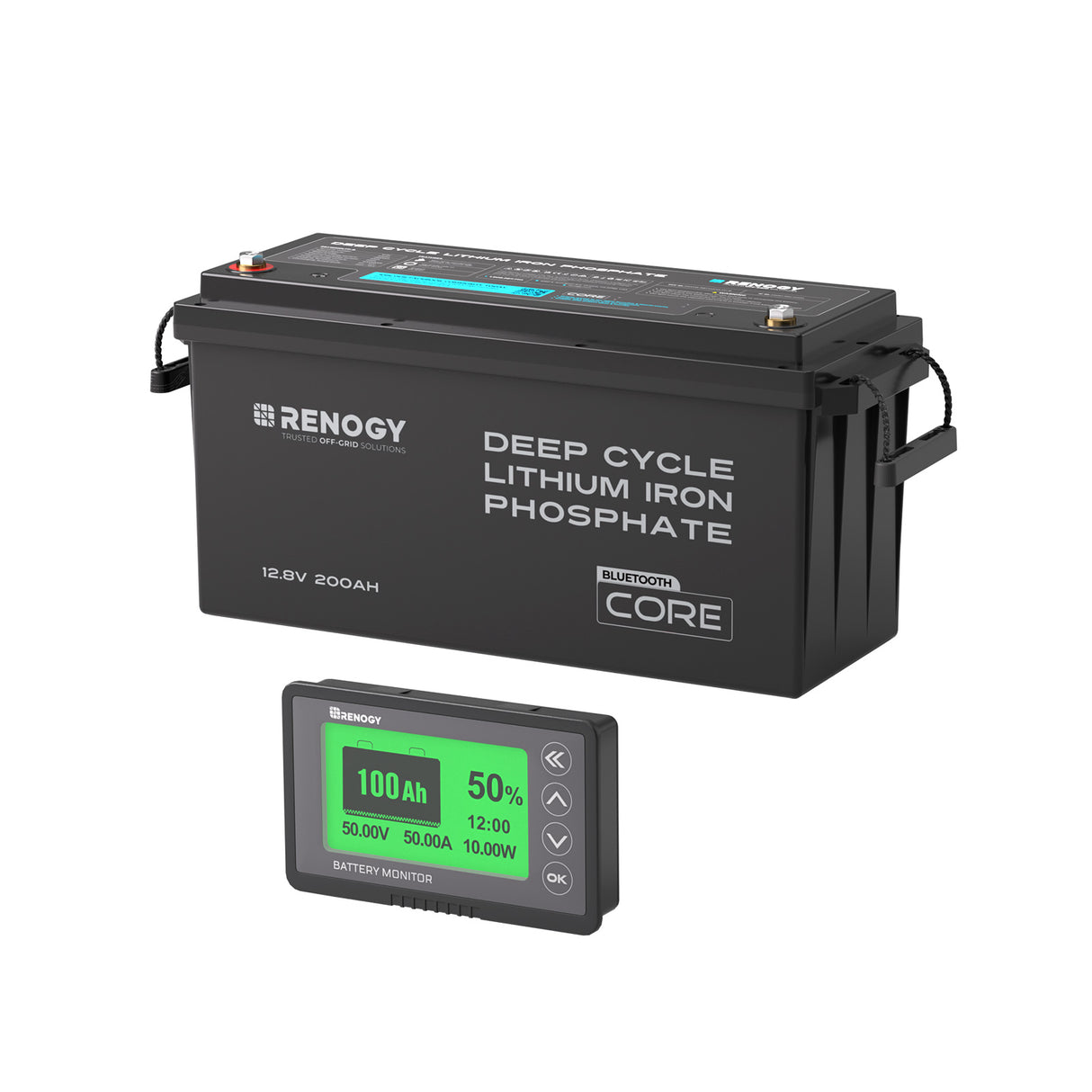 12.8V 200Ah Core シリーズ リン酸鉄リチウムイオンバッテリー Bluetooth内蔵