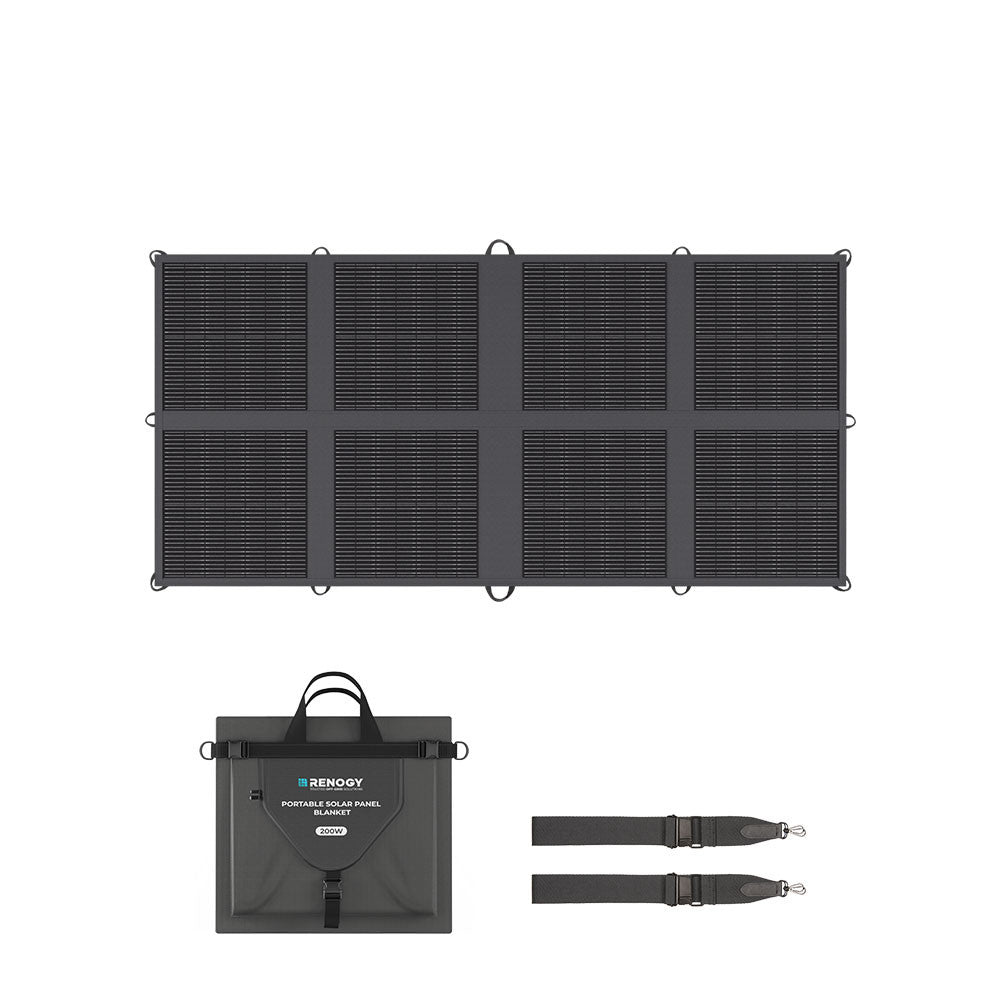 【新発売】200W 折り畳みソーラーパネルブランケット