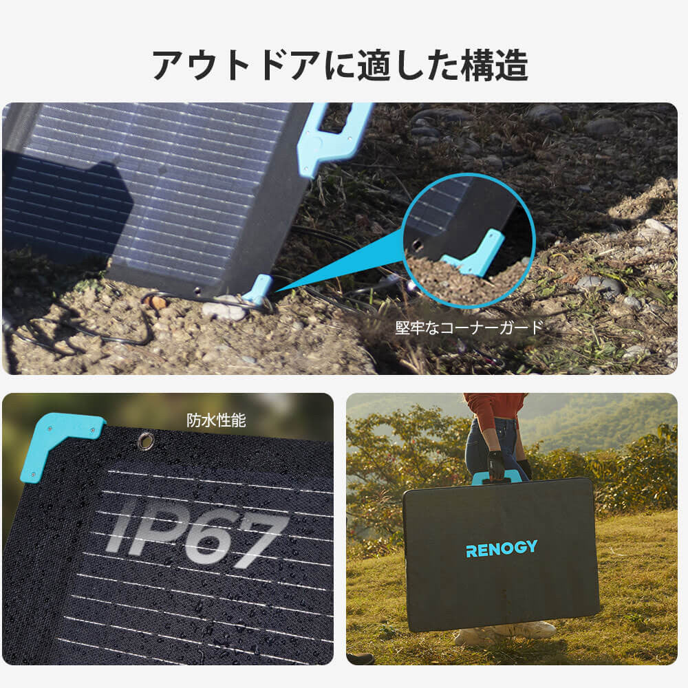 折り畳みソーラーパネル 220W E.FLEXシリーズ 