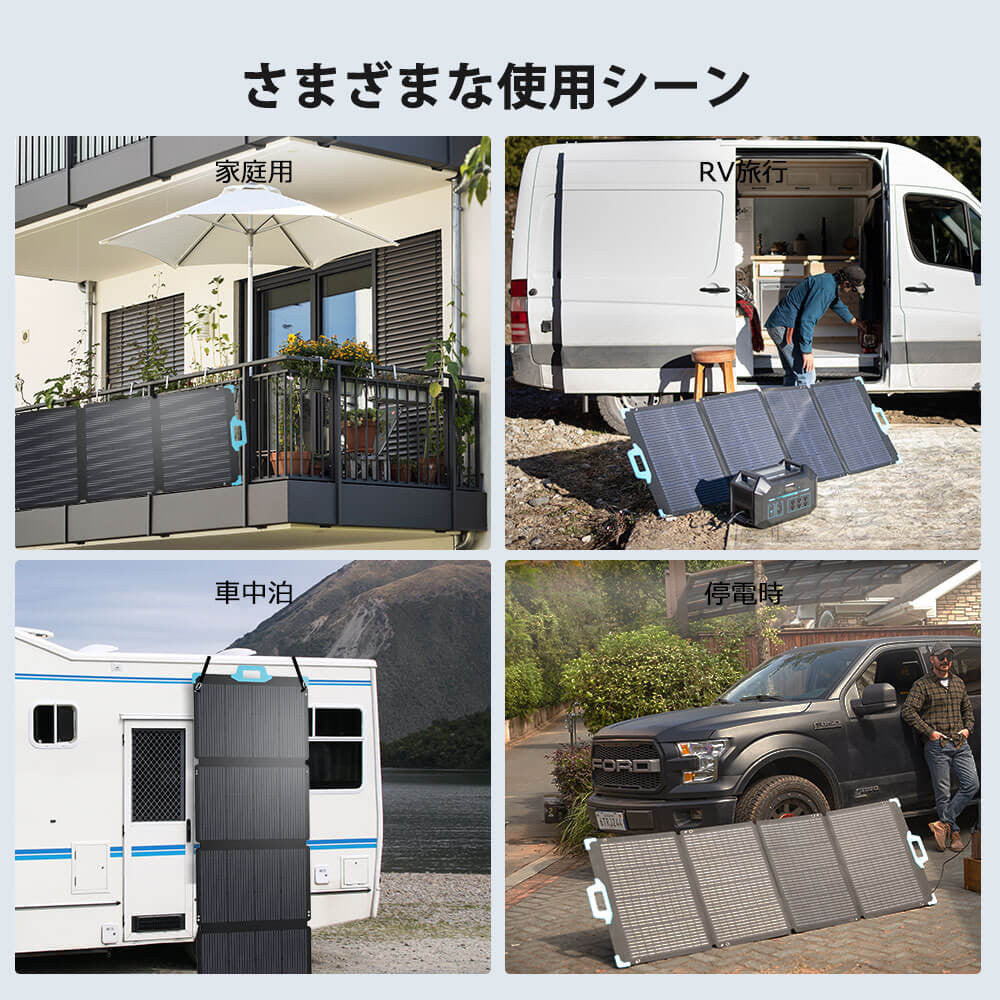 折り畳みソーラーパネル 220W E.FLEXシリーズ 