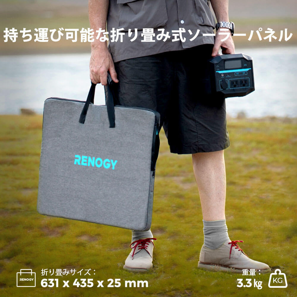 折り畳みソーラーパネル 80W E.FLEXシリーズ