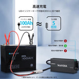 12V 20A AC-DC リン酸鉄リチウムイオンバッテリー専用充電器