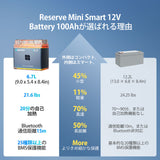 Renogy Reserve Mini スマート 12V 100Ah