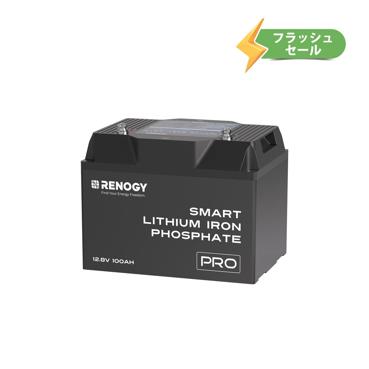 ヒート機能付き 12V 100Ah Pro シリーズ リン酸鉄リチウムイオンバッテリー Bluetooth内蔵