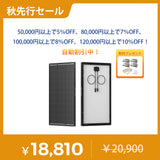 【新発売】120W ShadowFluxシリーズ N型 ソーラーパネル
