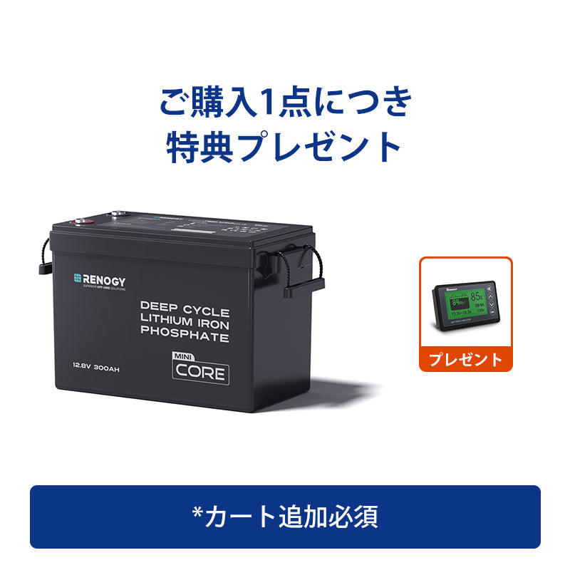 12V 300Ah Coreシリーズ Mini リン酸鉄リチウムイオンバッテリー