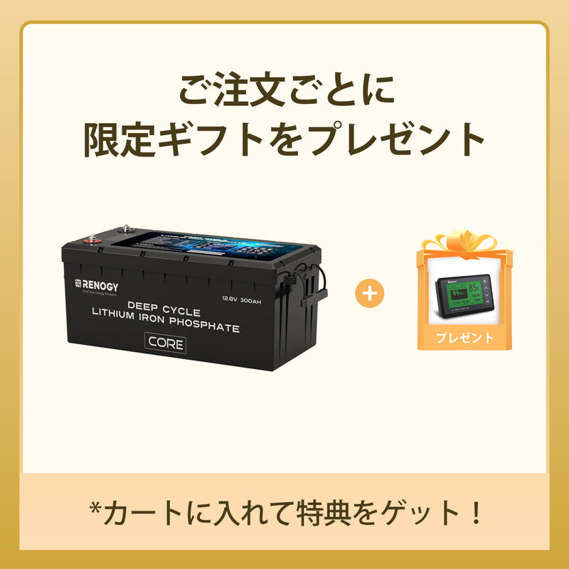 ヒート機能付き12V 300Ah Core LTシリーズ リン酸鉄リチウムイオンバッテリー