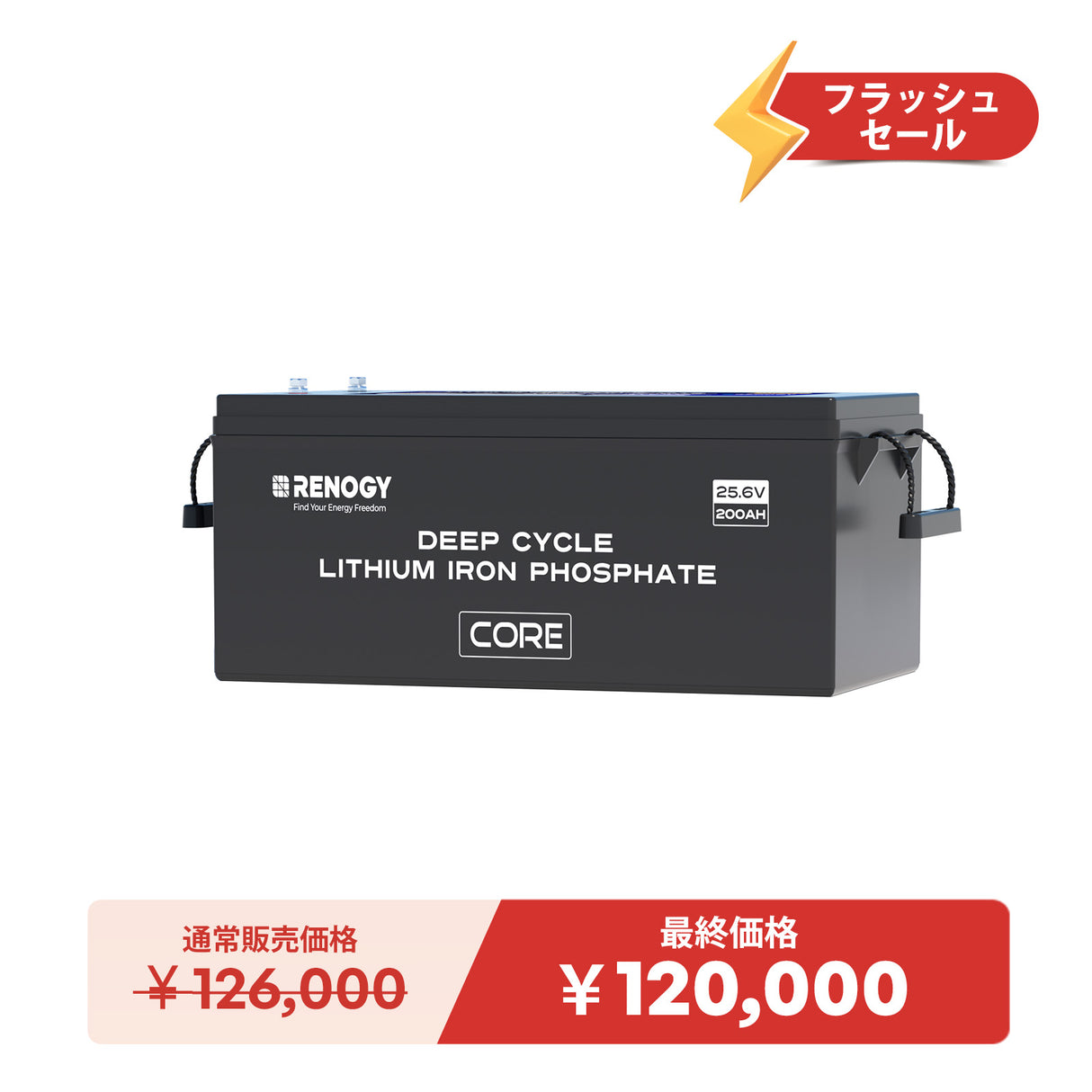 ヒート機能付き 24V200Ah Core LTシリーズ リン酸鉄リチウムイオンバッテリー