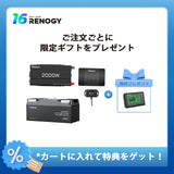 200Ah パワーキット｜200Ahヒート機能付きリン酸鉄リチウムイオンバッテリー+2000Wインバーター＋50A DCC 走行充電器