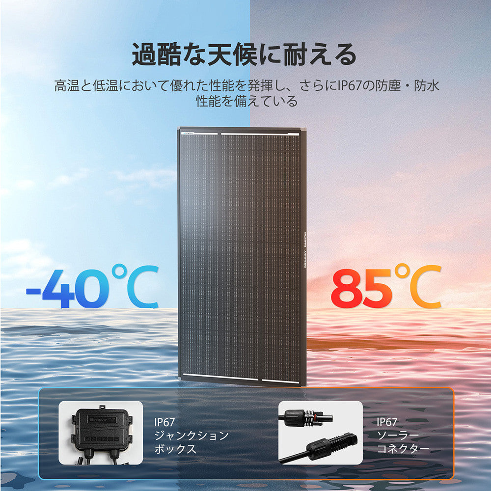 120W ShadowFluxシリーズ N型 ソーラーパネル