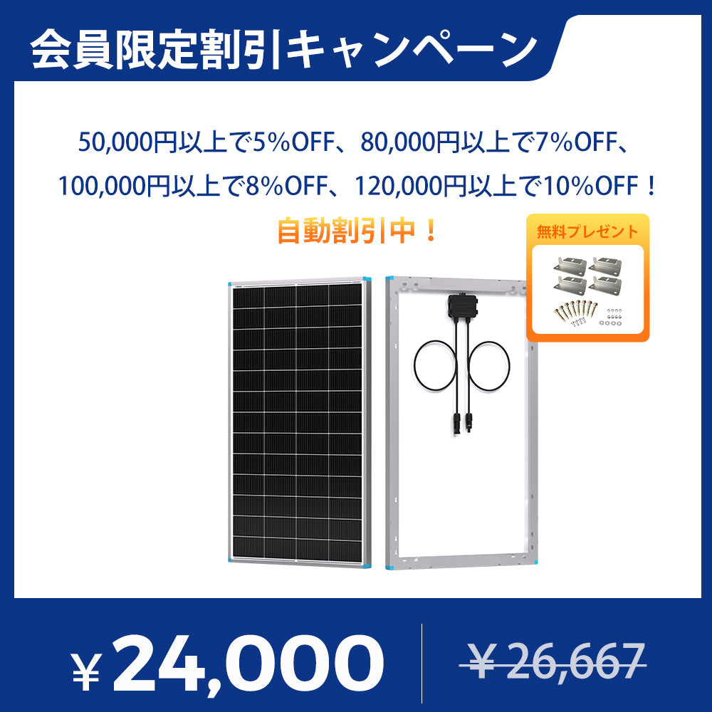 【新発売】早割価格 Renogy 175W 12V N型高効率 ソーラーパネル