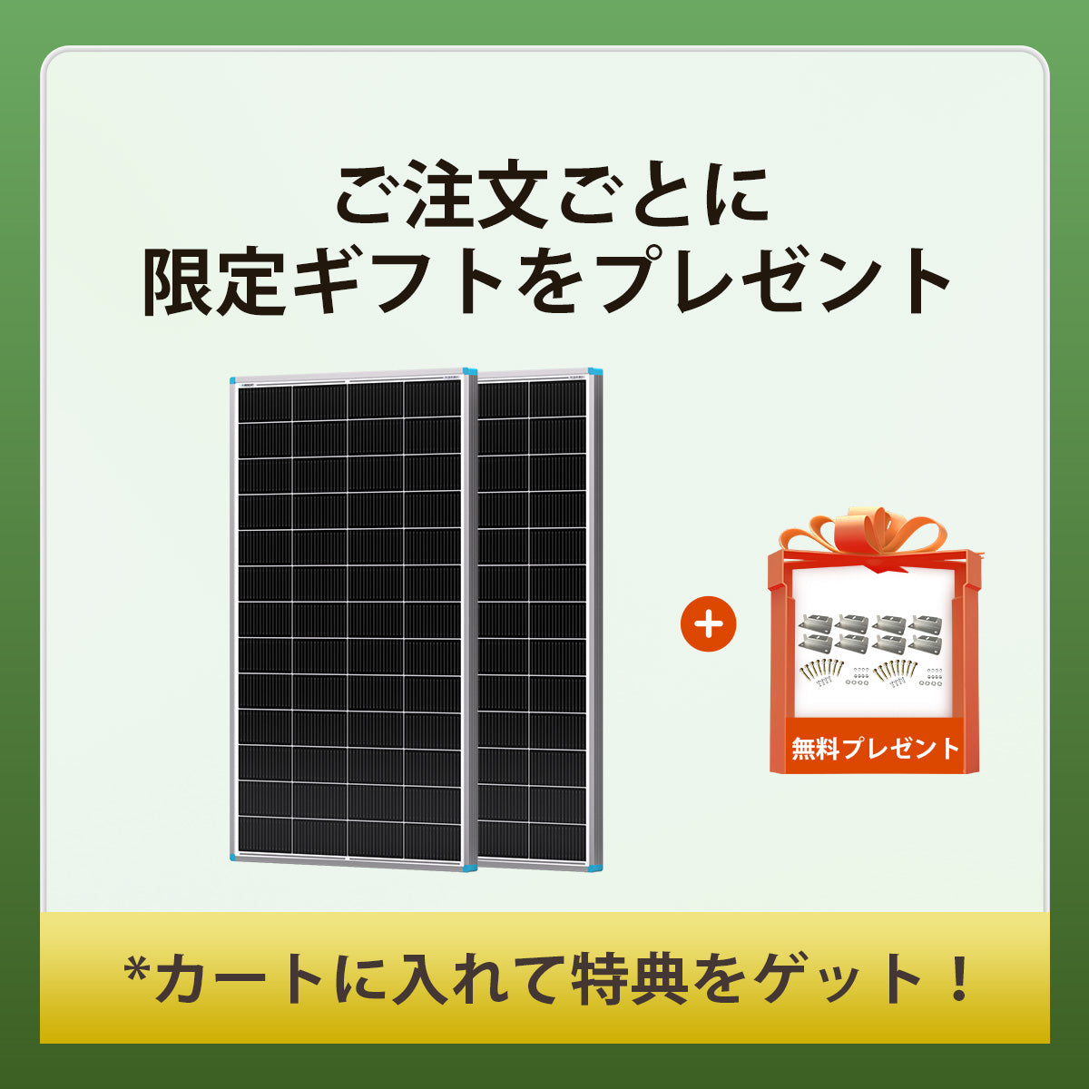 Renogy 200W 24V N型高効率 ソーラーパネル